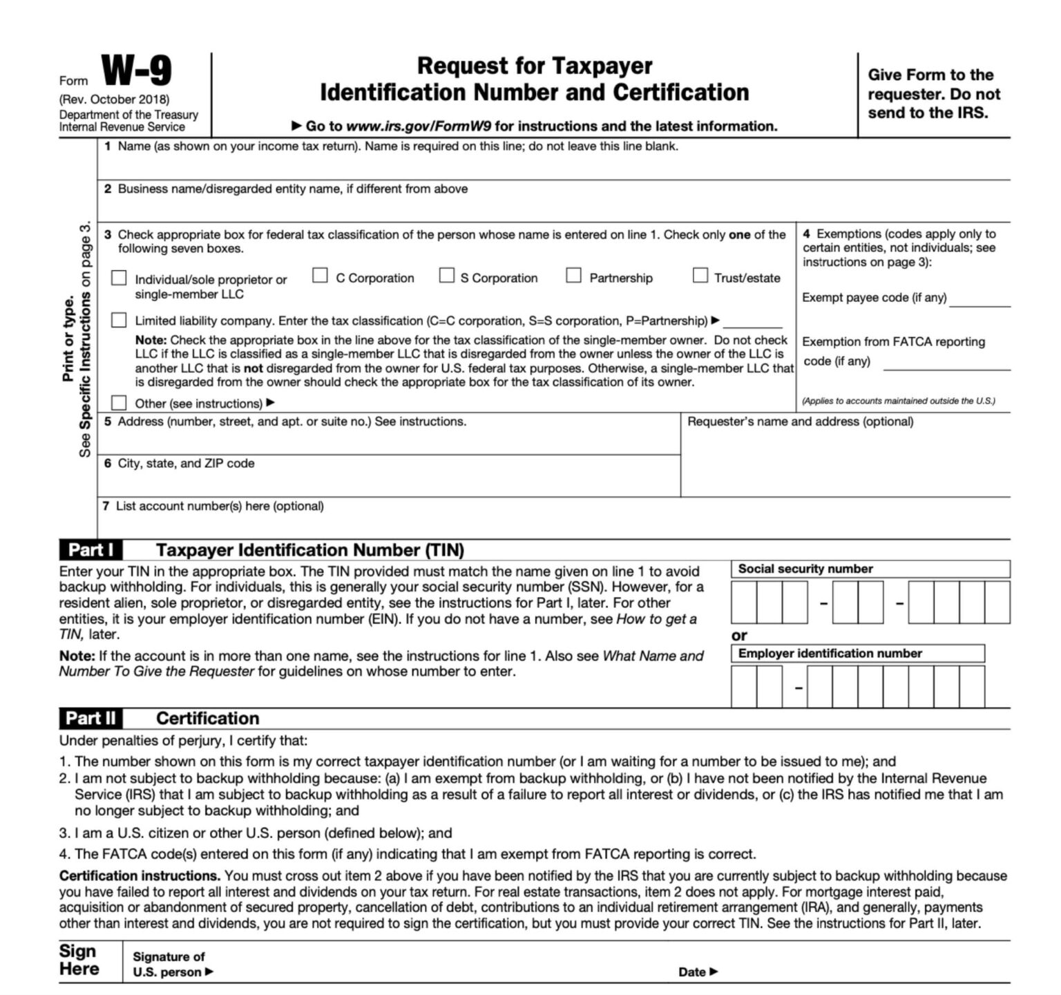 Understanding the W9 Form & How to Complete in 2022 FINSYNC
