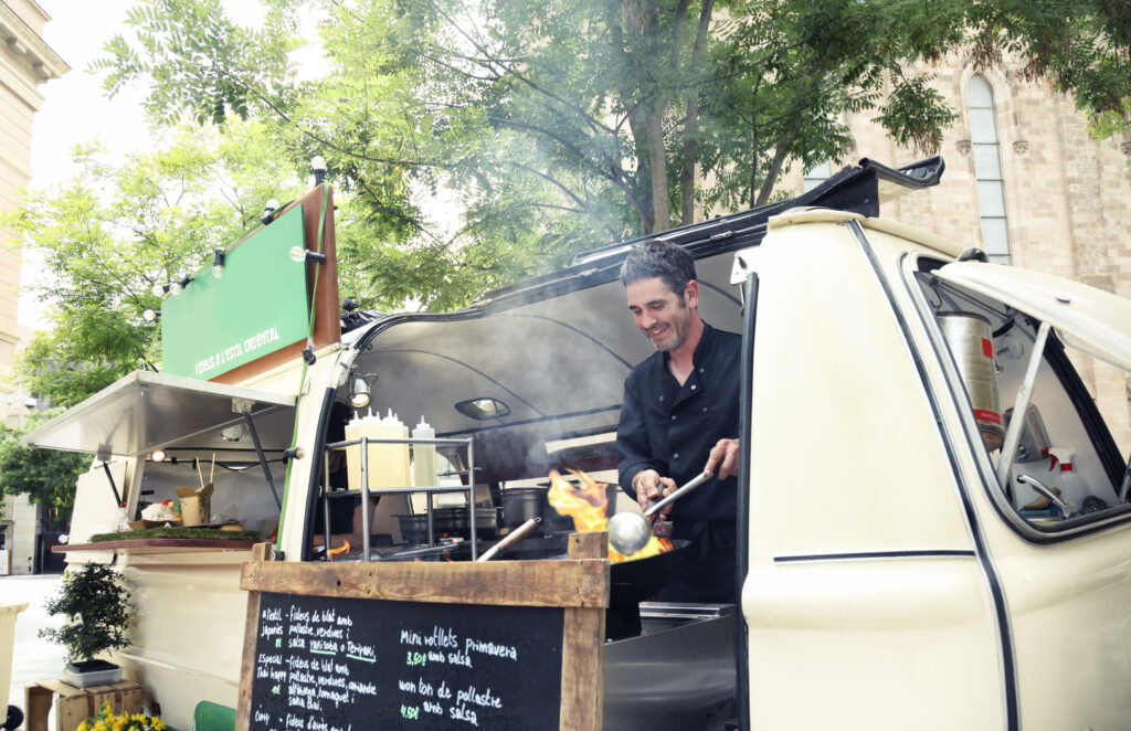 Popup street food vendor